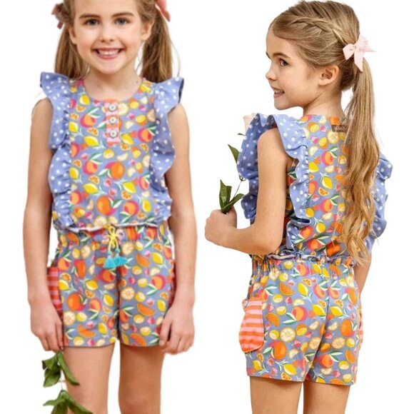 Matilda Jane Tutti Fruity Romper Jumpsuit - Size 8 - Picture 1 of 9